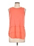MICHAEL Michael Kors Solid Orange Sleeveless Top Size L - photo 1