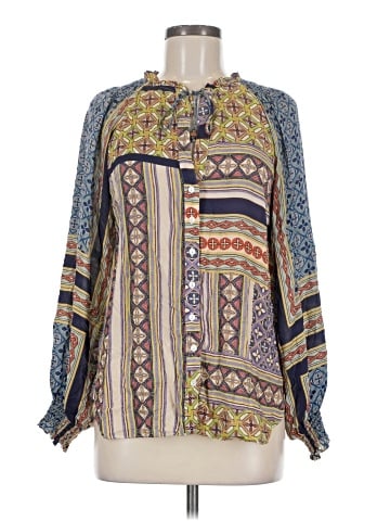 Olivaceous Long Sleeve Blouse (view 1)