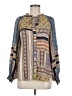 Olivaceous 100% Rayon Blue Long Sleeve Blouse Size M - photo 1