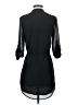 ANGL 100% Polyester Black Casual Dress Size S - photo 2