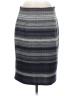 Roz & Ali Stripes Gray Casual Skirt Size M - photo 2
