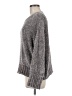 Cynthia Rowley TJX 100% Polyester Metallic Solid Gray Pullover Sweater Size M - photo 5