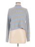 Sincerely Jules Stripes Blue Turtleneck Sweater Size M - photo 1
