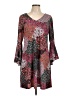 MSK Paisley Burgundy Casual Dress Size L - photo 1