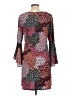 MSK Paisley Burgundy Casual Dress Size L - photo 2