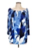 Joseph Ribkoff 100% Polyester Blue 3/4 Sleeve Blouse Size 10 - photo 1