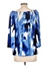 Joseph Ribkoff 100% Polyester Blue 3/4 Sleeve Blouse Size 10 - photo 2