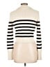 Happily Grey Stripes Ivory Pullover Sweater Size L - photo 2