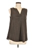 BLOUSE Brown Sleeveless Blouse Size M - photo 1