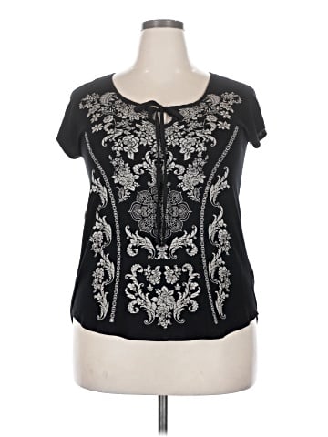 Ava James Short Sleeve Blouse (view 1)