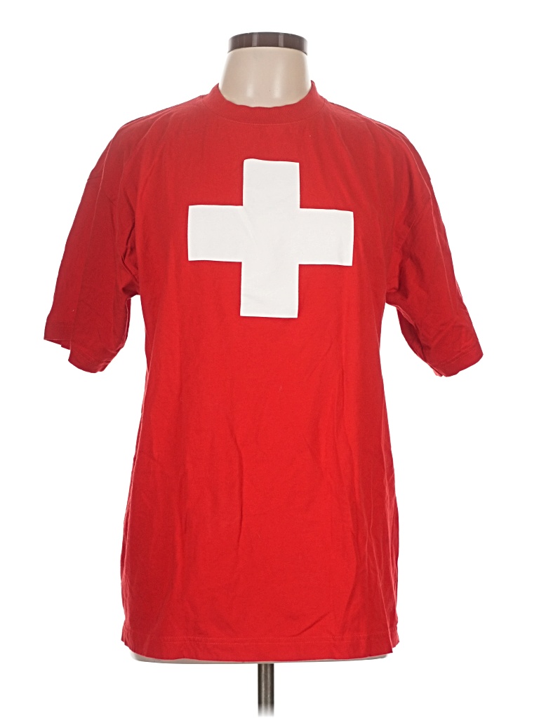 Pre-owned Assorted Brands Short Sleeve T-shirt In Red