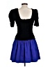 Terri Moore 100% Rayon Color Block Blue Cocktail Dress Size 10 (petite) - photo 2