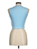 Zaful Blue Sleeveless Top Size 6 - photo 2