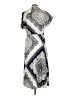 MNG 100% Polyester Paisley Gray Casual Dress Size 8 - photo 2