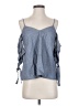 Silence and Noise 100% Polyester Blue Sleeveless Blouse Size XS - photo 1