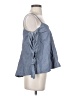 Silence and Noise 100% Polyester Blue Sleeveless Blouse Size XS - photo 4
