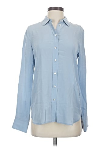 Everlane Long Sleeve Silk Top (view 1)