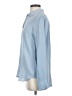 Everlane 100% Silk Blue Long Sleeve Silk Top Size 0 - photo 5