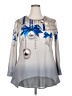 Unbranded Silver Long Sleeve Blouse Size XXL - photo 1