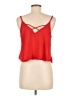 Ambiance Apparel 100% Polyester Red Sleeveless Top Size M - photo 2