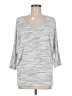 Laila Jayde Gray 3/4 Sleeve Top Size M - photo 1