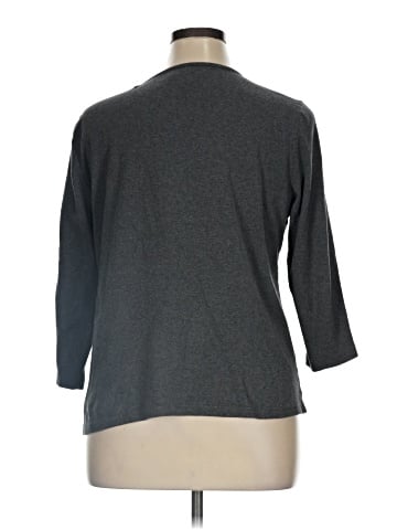 Karen Scott 3/4 Sleeve Top (view 2)