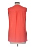 Chaus 100% Polyester Orange Sleeveless Blouse Size M - photo 2