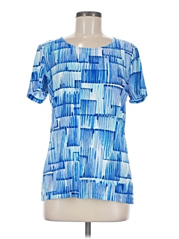 JM Collection Short Sleeve Blouse (view 1)