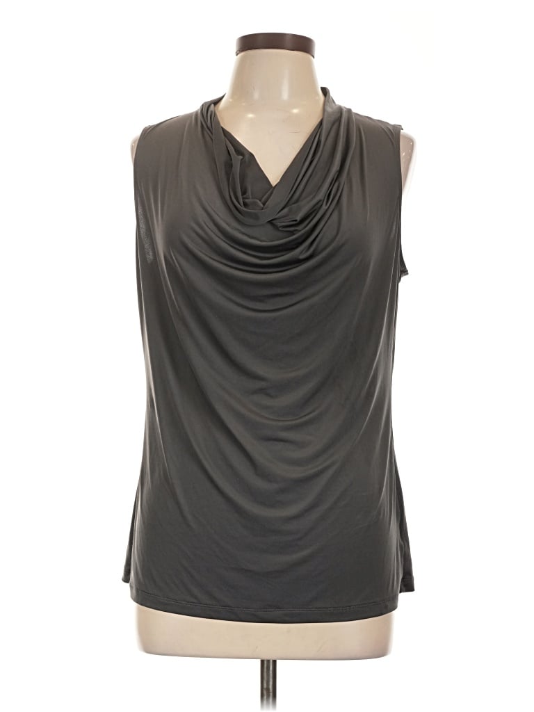 Pre-owned Worthington Sleeveless Blouse In Gray