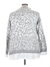 Isaac Mizrahi LIVE! Animal Print Silver Pullover Sweater Size 3X - photo 2
