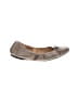 MICHAEL Michael Kors 100% Leather Gray Gold Flats Size 8 - photo 1