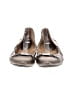 MICHAEL Michael Kors 100% Leather Gray Gold Flats Size 8 - photo 2