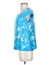 J.Crew 100% Silk Blue Short Sleeve Silk Top Size 2 - photo 5