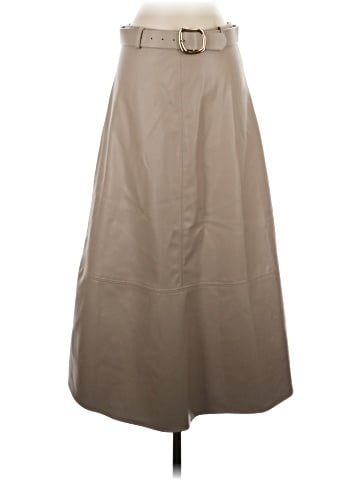 Zara Faux Leather Skirt (view 1)