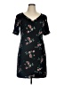 Draper James 100% Polyester Floral Black Casual Dress Size 14 - photo 1