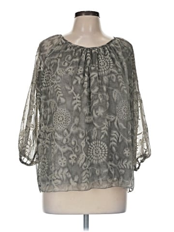 Indigo Thread Co. 3/4 Sleeve Blouse (view 1)