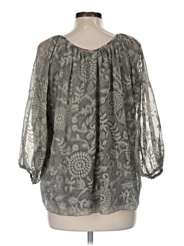 Indigo Thread Co. 3/4 Sleeve Blouse (view 2)