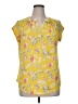 Fun2Fun Yellow Short Sleeve Blouse Size XL - photo 1