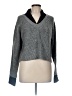 Elan Color Block Gray Pullover Sweater Size M - photo 1