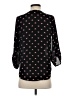 Unbranded 100% Polyester Black 3/4 Sleeve Blouse Size S - photo 2