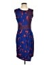 BCBGMAXAZRIA Graphic Blue Cocktail Dress Size XS - photo 1