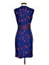 BCBGMAXAZRIA Graphic Blue Cocktail Dress Size XS - photo 2