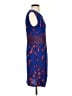 BCBGMAXAZRIA Graphic Blue Cocktail Dress Size XS - photo 4