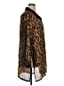 Kaktus 100% Polyester Animal Print Brown 3/4 Sleeve Blouse Size 1X - photo 4