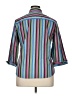 Westbound Stripes Green 3/4 Sleeve Blouse Size 14 - photo 2