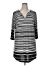 Apt. 9 Stripes Gray Casual Dress Size XL - photo 1