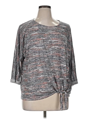 Bobeau 3/4 Sleeve Top (view 1)