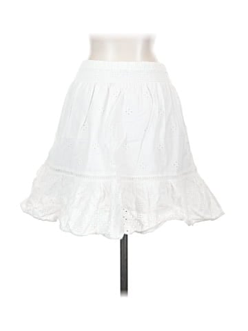 Madewell Embroidered Smock-Waist Ruffle Mini Skirt (view 2)