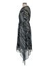 H&M 100% Polyester Chevron-herringbone Gray Casual Dress Size 8 - photo 5