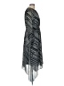 H&M 100% Polyester Chevron-herringbone Gray Casual Dress Size 8 - photo 4
